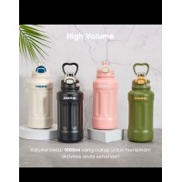 SUKOKI Botol Minum Termos Besar 1000ml